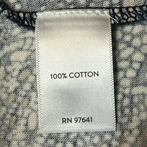 Pure Jill Tunic Mini Dress sz XL Petite Scoop Neck Pockets Cotton Floral Boho - Picture 6 of 9